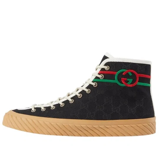 シューズ gutti Gucci High-Top Sneakers, Size 10 US
