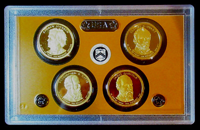 2011 4 Münzen US Mint Präsidenten Ein Dollar Proof Set CoA In Originalbox