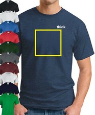 THINK OUTSIDE THE BOX T-SHIRT > Funny Slogan Novelty Mens Geek Gift
