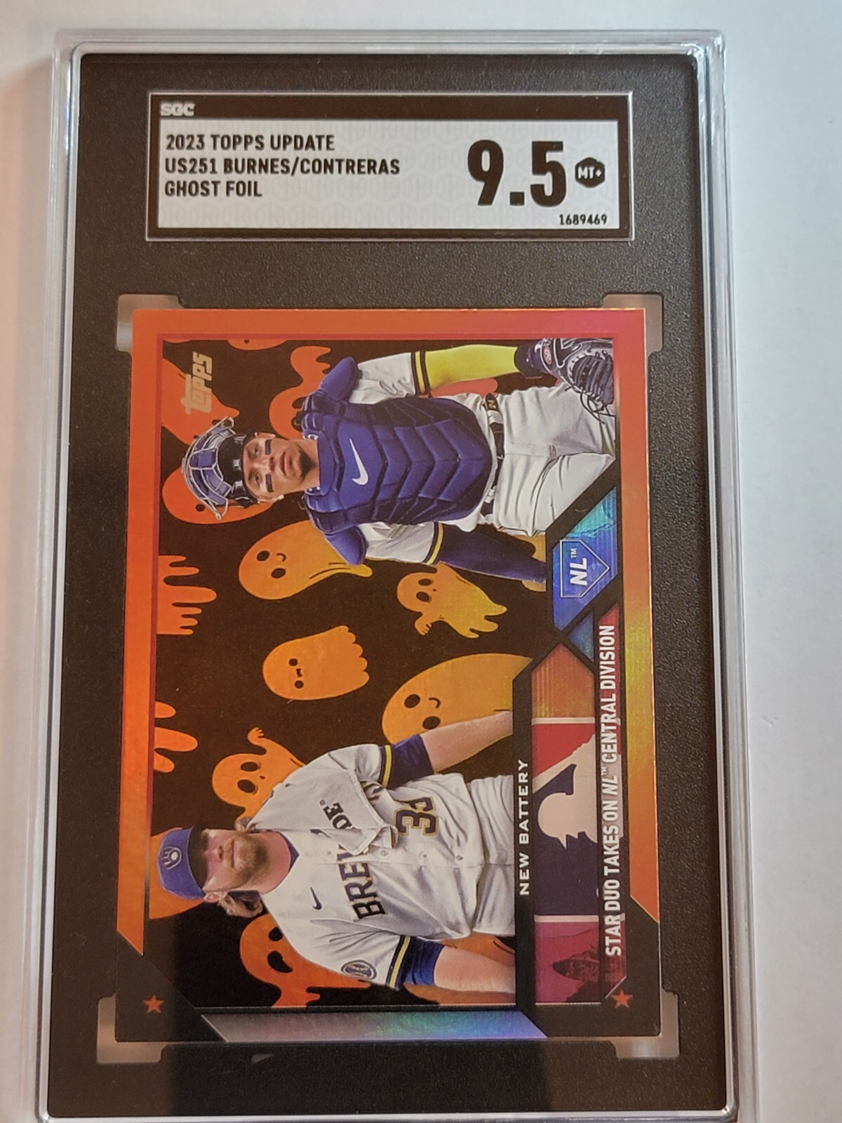 2023 Topps Update Series Corbin Burnes & William Contreras Ghost Foil #US251