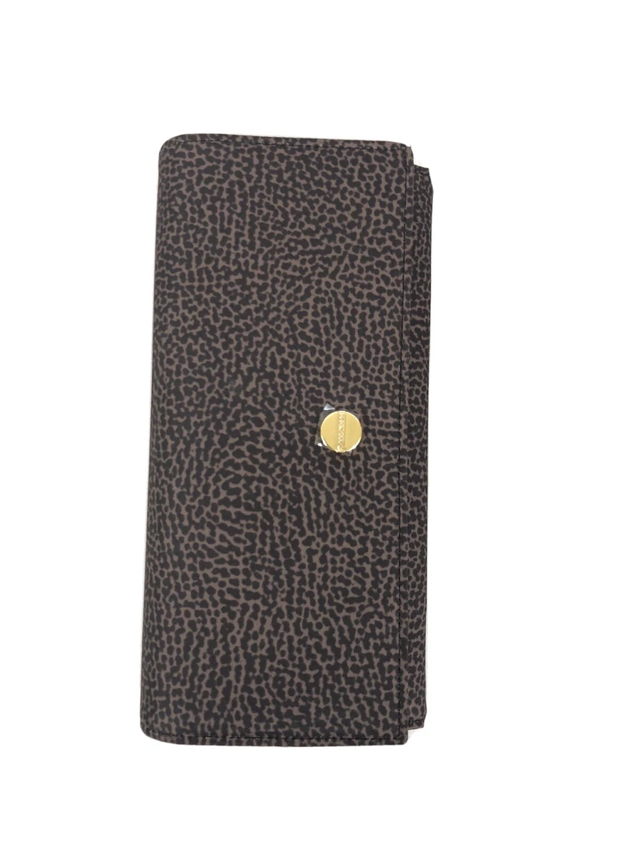 PORTAFOGLIO BENZINAIO IN JET OP TUNDRA DARK BROWN interno pelle