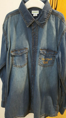 VERTBAUDET BRANDNEU JUNGEN BLAU JEANS SHIRT OBERTEIL HARVEY'S SHOP ALTER 12 JAHRE