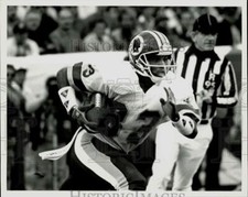 1987 Press Photo Ricky Sanders in game action, Washington Redskins football
