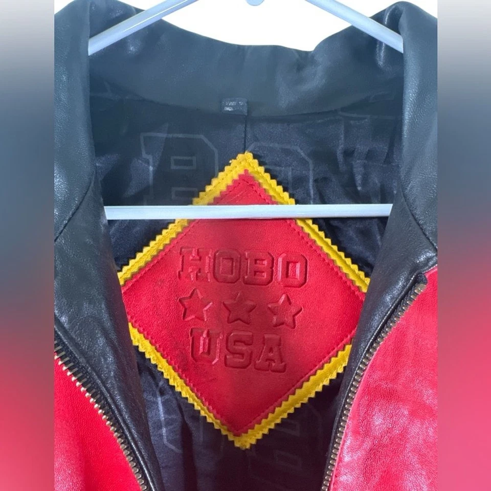 RARE Vintage Michael Hoban North Beach Leather “Hobo” Jacket Size 40 - Image 3 of 4