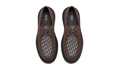 NIB Unisex Christian Dior Explorer Boat Shoes lace ups brown nubuck leather 37 7