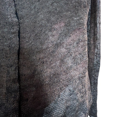 Jill Anderson Designer Copper Color Metallic Trumpet Sleeve Cardigan Sz S - Picture 8 of 14