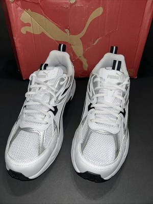 Puma Milenio Tech White Black Silver Men s Size 9.5 Shoes