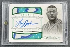 LARRY JOHNSON 2012-13 PANINI FLAWLESS #20 GREATS DUAL GU PATCH AUTO EMERALD 4/5