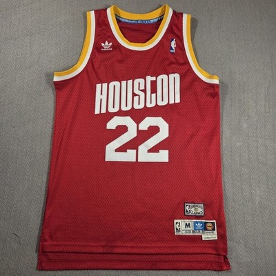 Adidas Houston Rockets Clyde Drexler Jersey Mens Med #22 Hardwood Classics 94-95