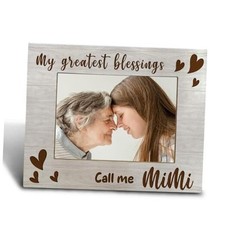 Grandma Picture Frame 5x7, My Biggest Fans Call Me Photo Frame, Grandma Mimi