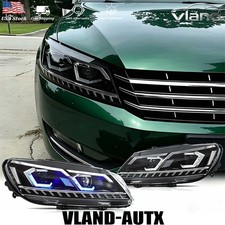 Vland Full Led Headlights For Pasat 2011-2015 Head Lamps Wstartup Animation Set Vland Full Led Headlights For Pasat 2011-2015 Head Lamps Wstartup Animation Set