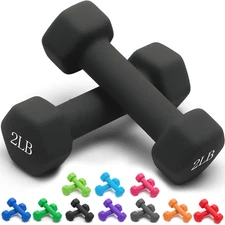 Weights Dumbbells 10 Colors Options Compatible with Set of 2 Neoprene Dumbbells 