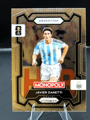 #5 Javier Zanetti 2026 Panini Prizm Monopoly FIFA World Cup Base Argentina