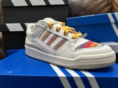Adidas Forum Low CL White Scarlet Blue Bird Scrape Pack Women s 7.5 JQ2641