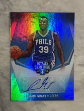 2015-16 Panini Totally Certified Jerami Grant 1/1 Platinum Auto One Of One