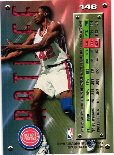 1995-96 METAL UNIVERSE BASKETBALL BASE SINGLES COMPLETE YOUR SET PICK YOUR CARD - Picture 245 of 331