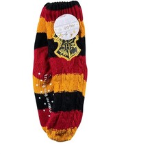 Harry Potter Hogwarts Crest Slipper Socks Cozy Warm Red Yellow Black Adults