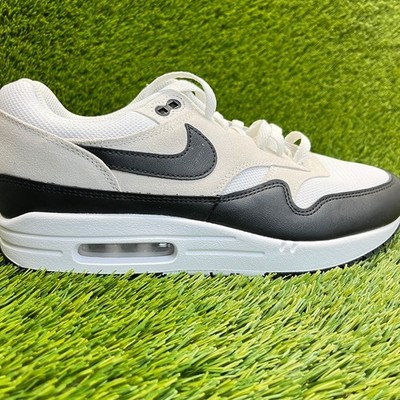 Nike Air Max 1 Essential Summit White Black Mens Size 10 Athletic Shoes Sneakers