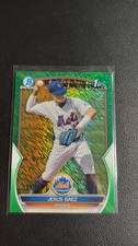 2023 Bowman - Chrome Prospect Jesus Baez #BCP-12 Green Shimmer /99 Mets