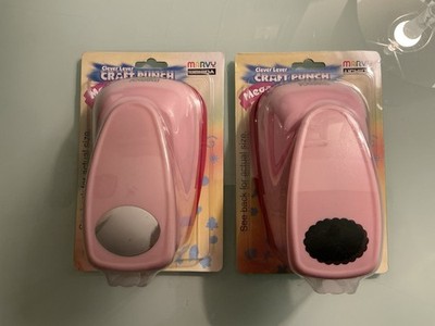 Marvy Uchida Mega Oval & Mega Scalloped Oval Craft Punches Bundle (Used) 