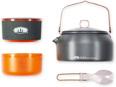 GSI Outdoors Halulite Ketalist   Camping-Kochset kompaktes Kochset für jede Tour