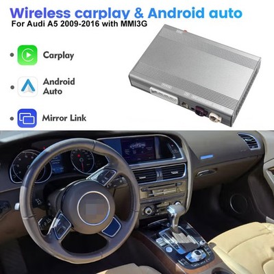 Wireless Carplay Android Auto Retrofit Kit For Audi A5 2009-2016 with MMI3G