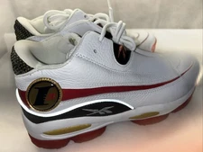 Reebok The Answer DMX White Red Leather Athletic Shoes Size 8 Men's GX6330