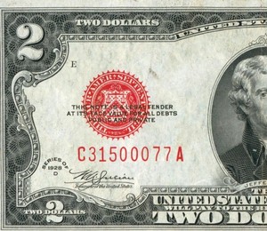 Fr.1505m. MULE $2 1928 D ((VF/VF+)) United States Note ** (2nd of 2 consecutive)