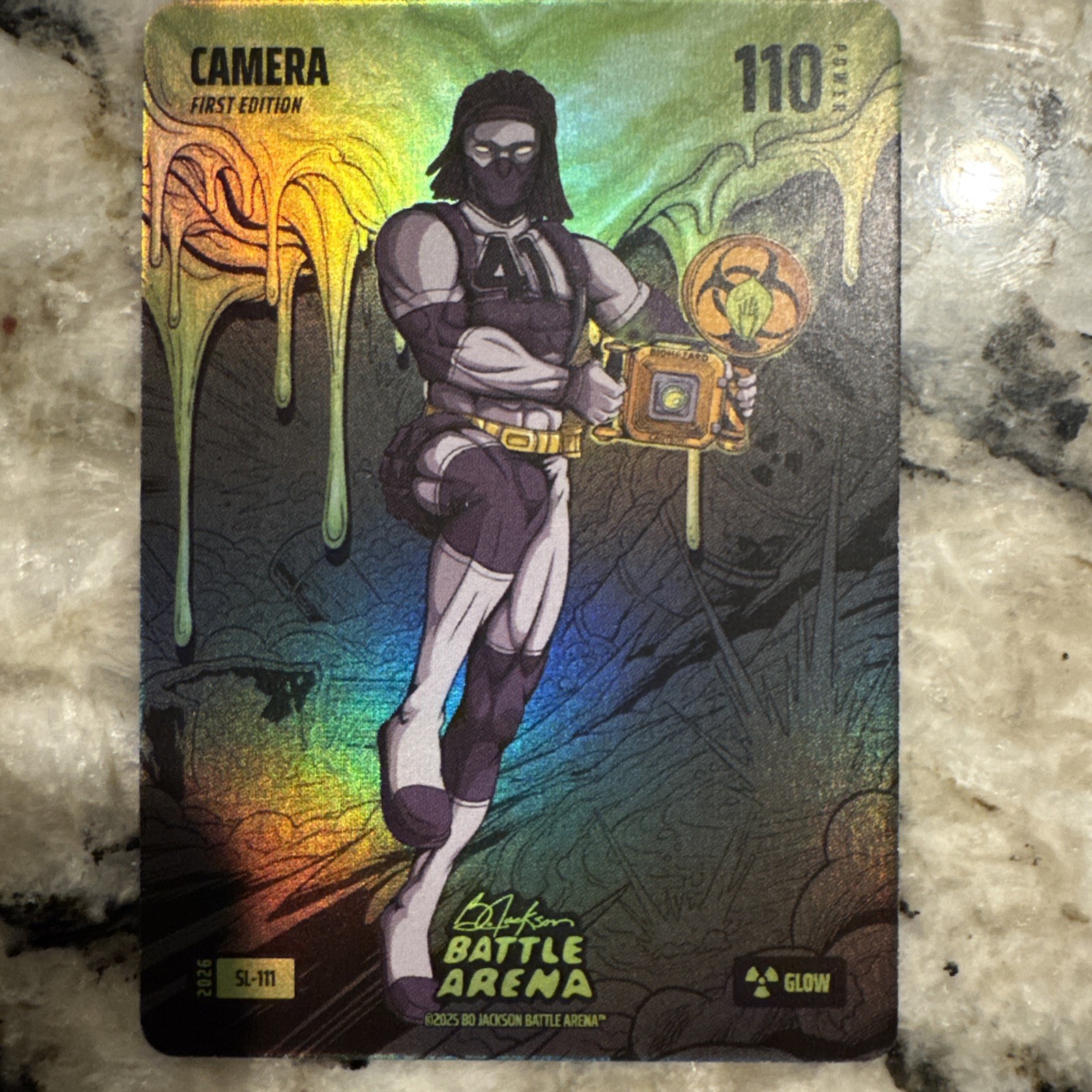 2026 Bo Jackson Griffey Battle Arena Alvin Kamara Camera Slime Glow Case Hit SSP
