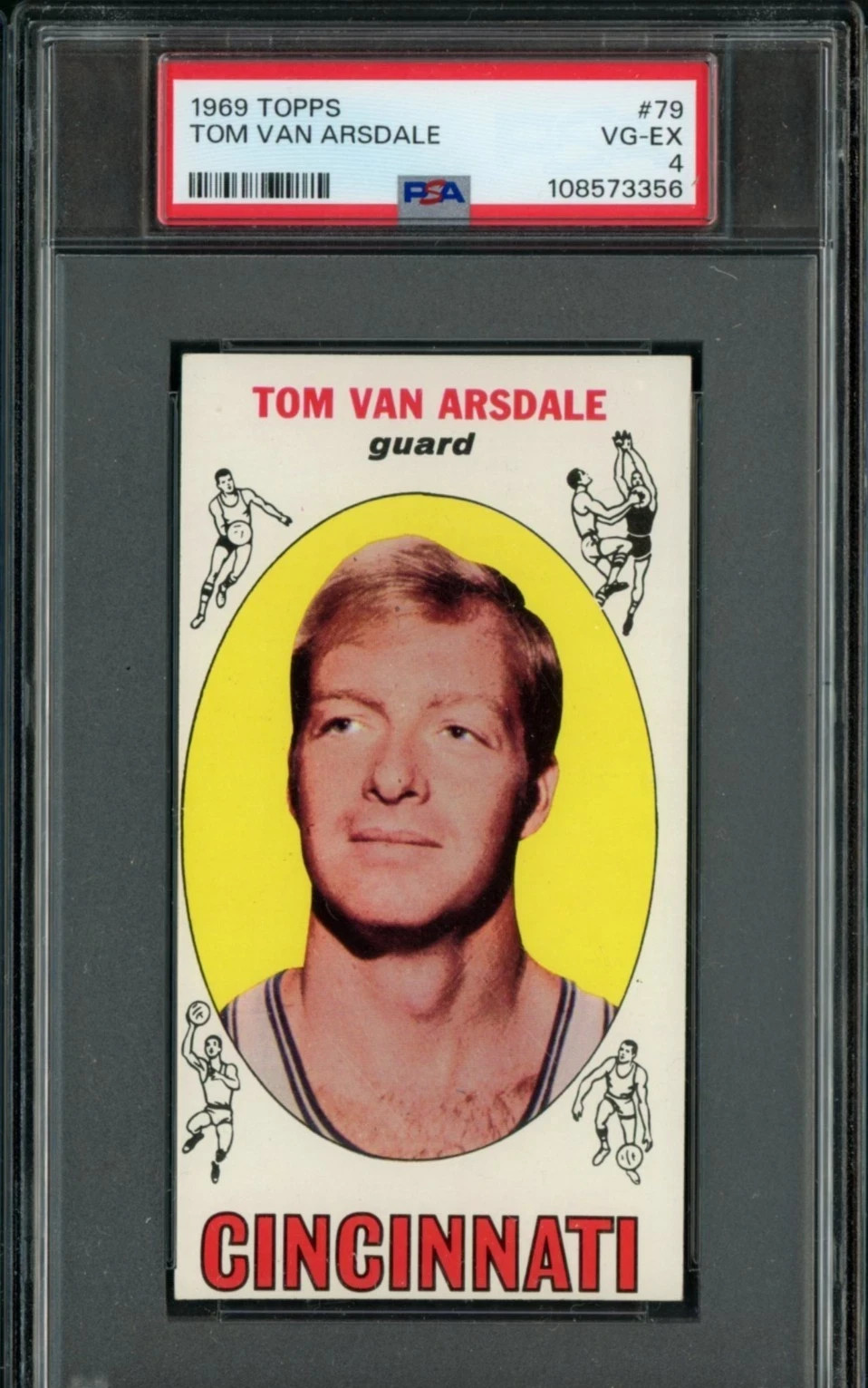 1969-70 Topps Basketball #79 Tom Van Arsdale Cincinnati RC Rookie PSA 4 VG-EX