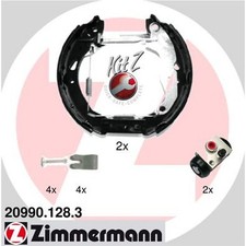 ORIGINAL® Zimmermann Bremsbackensatz Hinten für Ford FIESTA VI FIESTA VI Van