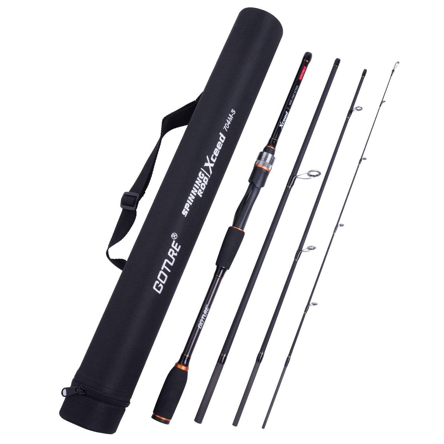 4pcs,casting/spinning Rod With Case 6ft-10ft