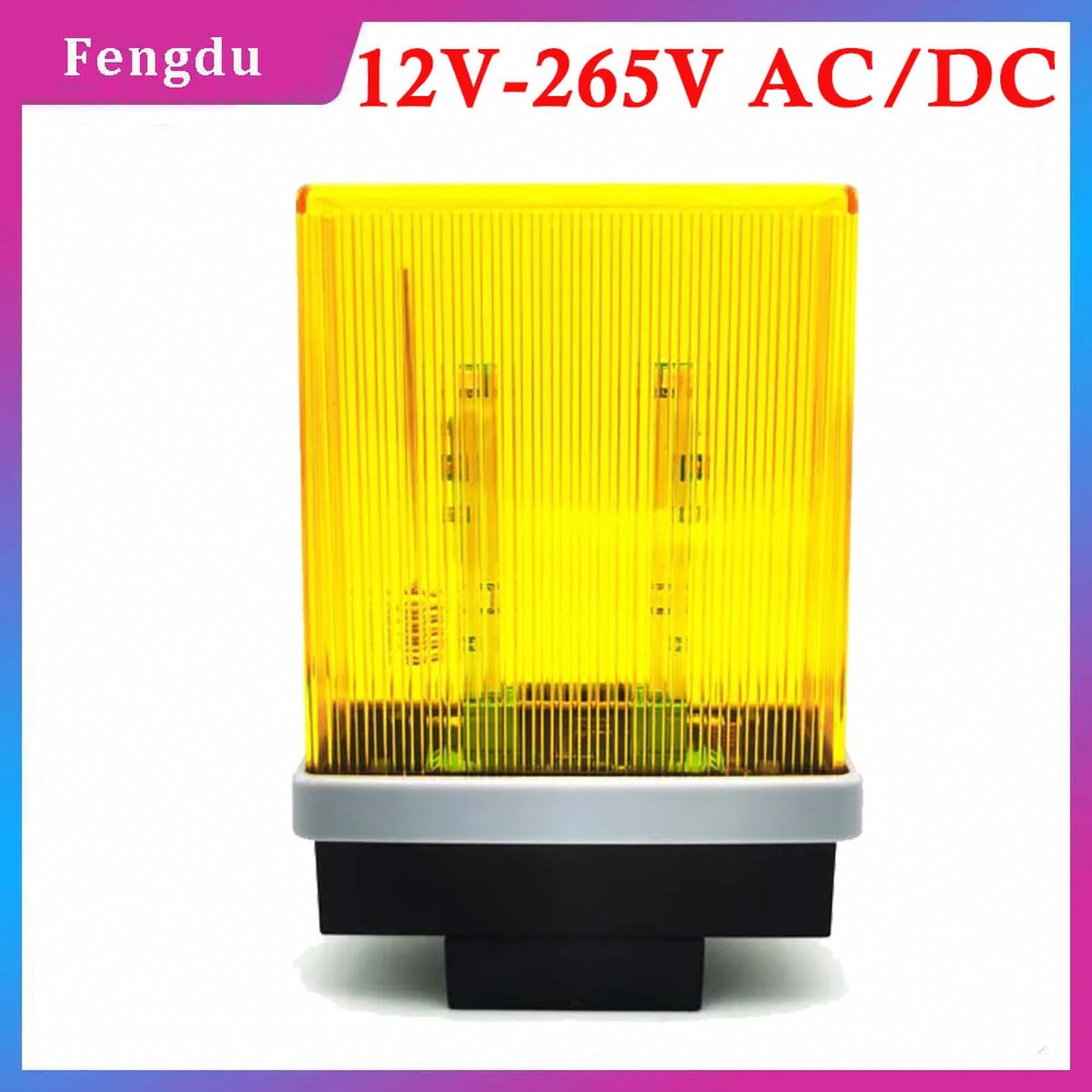 Flashing LED beacon module for security systems, 12V-265V AC