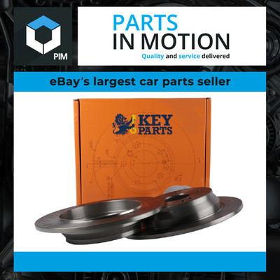 2x Brake Discs Pair Solid fits MERCEDES VITO W639 2.2D Rear 2003 on 296mm Set
