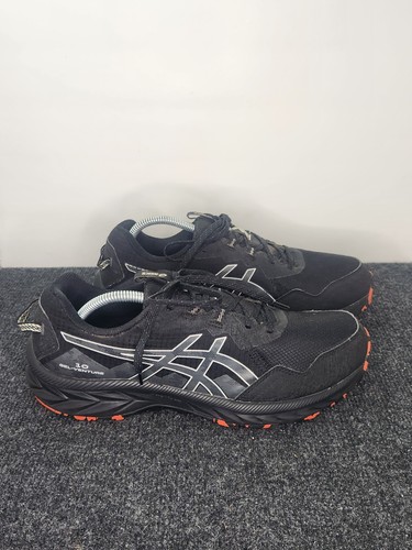ASICS Gel-Venture 10 Trail Running Shoes Mens 10.5 Black Orange 1011B967