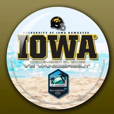 Official University Of Iowa Bowl Button Reliaquest Bowl 2025
