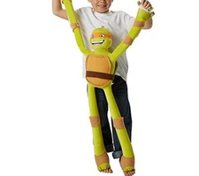 Stretchkins Michelangelo Plush Teenage Mutant Ninja Turtle TMNT Stretch 30"-36"