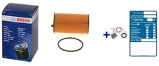 BOSCH Ölfilter + Ölablassschraube für CITROEN C5 III C6 PEUGEOT 407 607