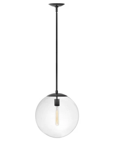 Hinkley Lighting 3744 Warby 1 Light 14"W Pendant - Black - Picture 1 of 12