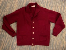 Vintage 60s 70s Gino Paoli Wool Cardigan * Medium * Made In Italy