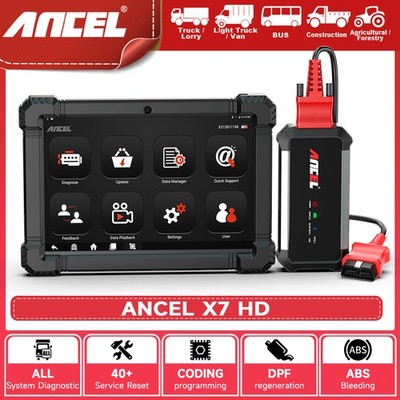24V 12V Diesel Heavy Duty Truck OBD2 Scanner Bidirectional Diagnostic ECU Coding