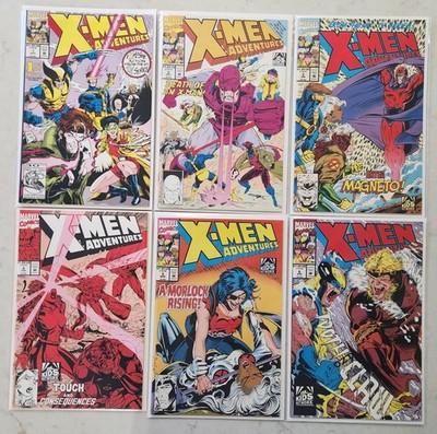 X-Men Adventures Comic Lot 1 2 3 4 5 6 All High Grade