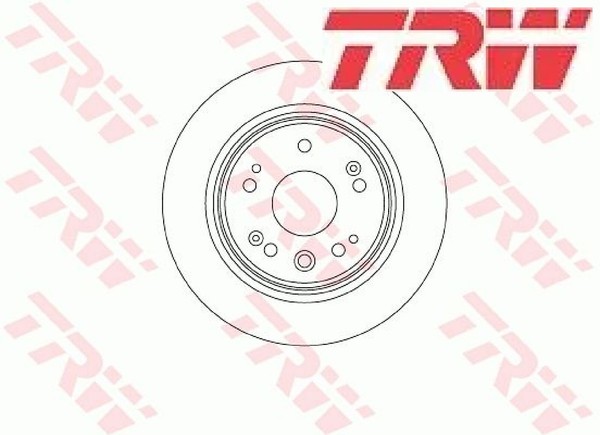 2X Bremsscheibe TRW DF8083 2 Bremsscheiben Hinterachse Hinten FüR Honda-image