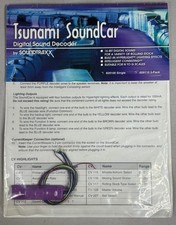 Soundtraxx Tsunami Soundcar Decoder 829100 NEW "AS IS"