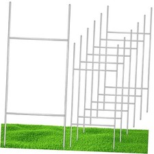 Pcs H Stakes for Yard Signs 30'' x 10'' Metal Heavy Duty H Frame Wire Stakes 6