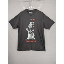 Trinx Mens Skeleton Graphic T-Shirt Black Large Made in USA