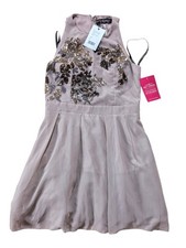 🇬🇧Little Mistress Skater Dress EU 42 US 10 UK14 | Chiffon Sequin Evening Party