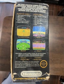 Nintendo NES Action Set with Box, Super Mario Game, Inserts - Tested & Works!!