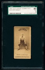 1887 N172 Old Judge #120-4 Pat Dealey (Dealy) - Washington - SGC 3+ Great Image