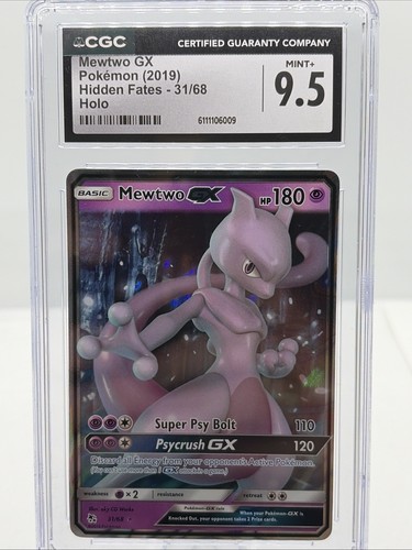 Mewtwo-GX graded CGC 9.5 for sale on eBay